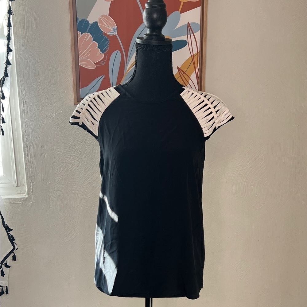 Parker Silk Cap Sleeve Blouse Size XS